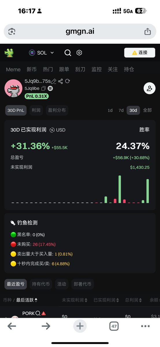 看到一些嘲讽我不配的声音，把我最近玩的地址都明牌一下吧，这三个号是4月21号开始玩的，到目前总盈利28wu左右，赚的没我多就闭嘴吧。

DbMQEqm1RfTspQRn3yEWG9HN8nrFxjn7ibotaSTsoGGg

5Jq9beX7X7gqrgCMWP8r4tW8m7TuSxatbL1ggs4yn75s

GUQ5CgsphJFsqqH9ae13FRt9rK2inLyx1D1jvBQ4qf7c