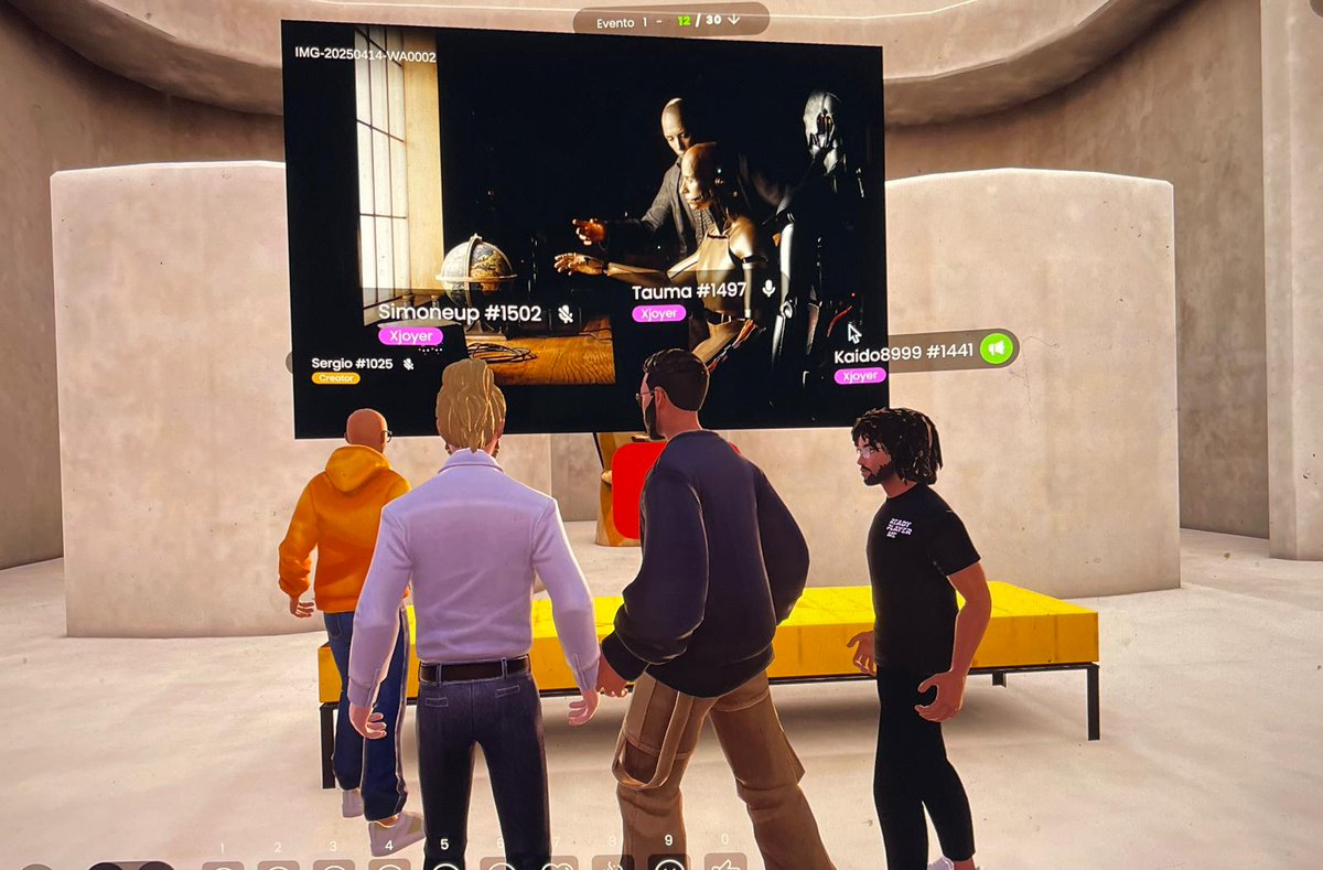 simoneup (@simoneupup) on Twitter photo Gm 🩵
The interview with Xjoy and <a href="/ACo_meta/">associazione Cometa</a> two days ago was amazing, in the metaverse you can really do what you want and an interview becomes interactive like in the real life
Do you play in some metaverse like Xjoy? Gm 🩵
The interview with Xjoy and <a href="/ACo_meta/">associazione Cometa</a> two days ago was amazing, in the metaverse you can really do what you want and an interview becomes interactive like in the real life
Do you play in some metaverse like Xjoy?