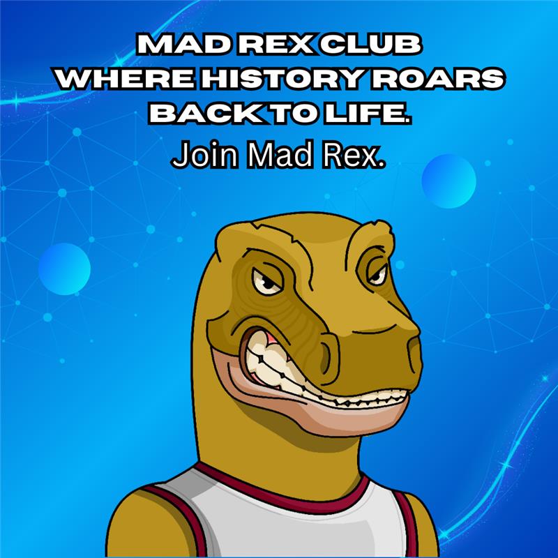 MadRexClubNFT's tweet photo. The Jurassic Era just went digital.
Mad Rex NFTs are here to dominate the space. Ready to collect, conquer, and roar with the Rex community?🦖
#MadRex #JurassicNFTs #NFTCommunity #CryptoCollectibles #Web3Jurassic #DigitalDinos #NFTDrop #JoinTheRexClub #NFTRevolution #MadRexClub https://t.co/EAowL7Ft2x