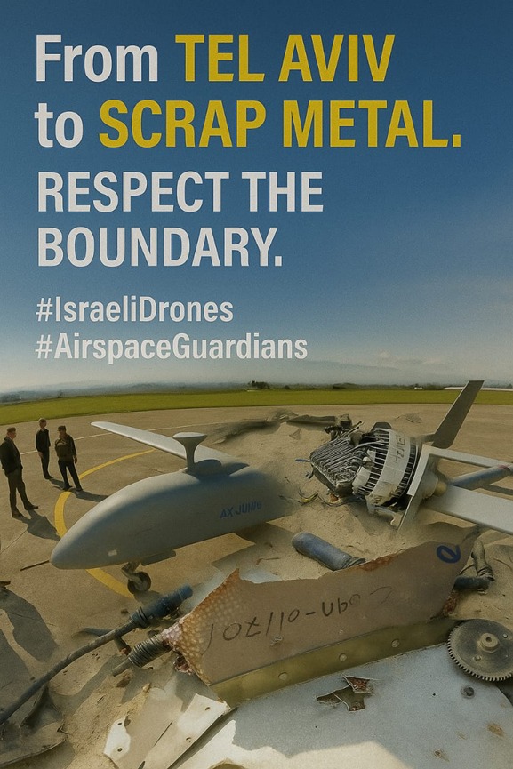ArbishSidiqui's tweet image. From TEL AVIV to SCRAP METAL.
RESPECT THE BOUNDARY.
#PakistanAirDefense
#MissionAccomplished
#PAF
#PakistanStrong
#DroneDefense
@BalochistanPost