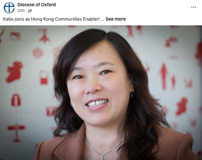 The Teahouse 茶 (@theteahouse_uk) on Twitter photo "Katie Woo becomes National Church Hong Kong Communities Enabler". Amazing to see the <a href="/oxforddiocese/">Diocese of Oxford</a> and <a href="/churchofengland/">The Church of England</a> coming together to create a much needed role that will be based in Berkshire, and have a national remit.
oxford.anglican.org/news/katie-joi… "Katie Woo becomes National Church Hong Kong Communities Enabler". Amazing to see the <a href="/oxforddiocese/">Diocese of Oxford</a> and <a href="/churchofengland/">The Church of England</a> coming together to create a much needed role that will be based in Berkshire, and have a national remit.
oxford.anglican.org/news/katie-joi…