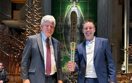 On #VEday we commemorate and remember our Armed Forces. 🎖️
Our Board member, Sir Adrian Montague is pictured at a recent VE Day 80th Anniversary concert, with the Torch for Peace. 
We are proud signatories to the Armed Forces Covenant and are an Armed Forces friendly employer.