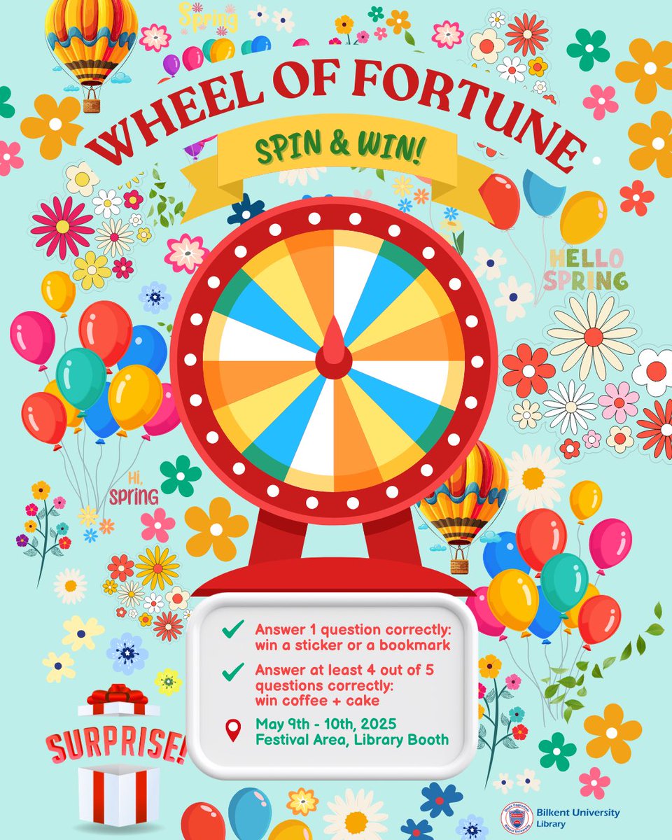 librarybilkent's tweet image. 🌸 Get ready to bloom at our Spring Festival! 

We&apos;re inviting you to our booth for some fun games! Join us for laughter and excitement as we play together! 🎉

#SpringFestival #bilkentlibrary #bilkent