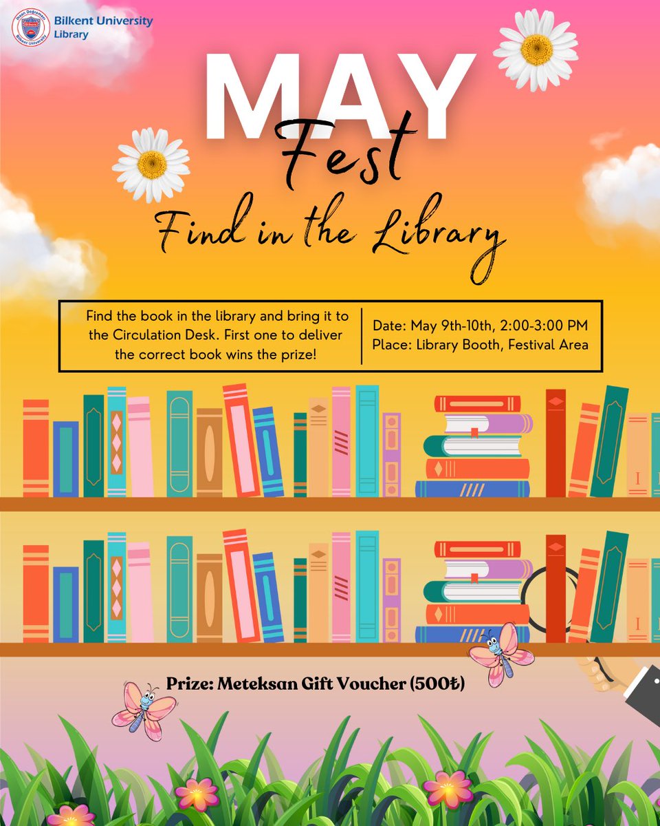 librarybilkent's tweet image. 🌸 Get ready to bloom at our Spring Festival! 

We&apos;re inviting you to our booth for some fun games! Join us for laughter and excitement as we play together! 🎉

#SpringFestival #bilkentlibrary #bilkent