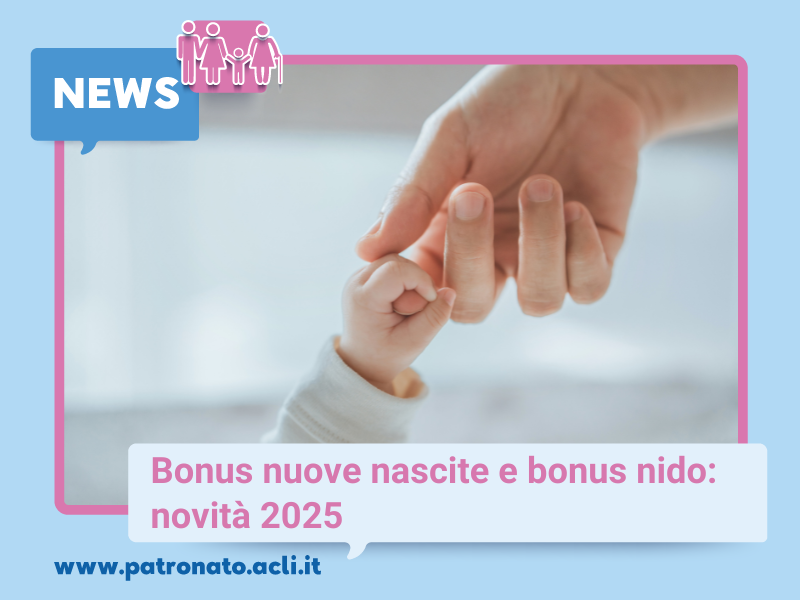 La Legge di Bilancio ha introdotto due nuove misure per i bambini nati o adottati nel 2025: il Bonus nuove nascite e il Bonus asilo nido. Scopri i requisiti per accedere ai contributi sul nostro sito👉 bit.ly/4iXkaX0