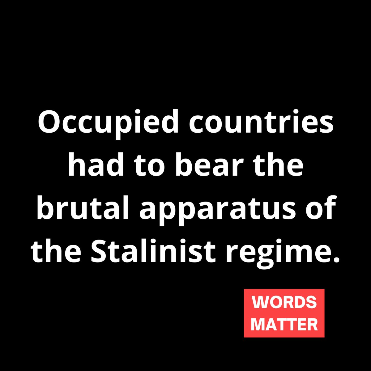 The USSR, despite the crimes, emerged from the war more powerful than ever. Occupied countries had to bear the brutal mechanisms of Stalinist regime: terror, political repression, economic collapse, and ideological indoctrination. That's part of the victory russia gloats about.