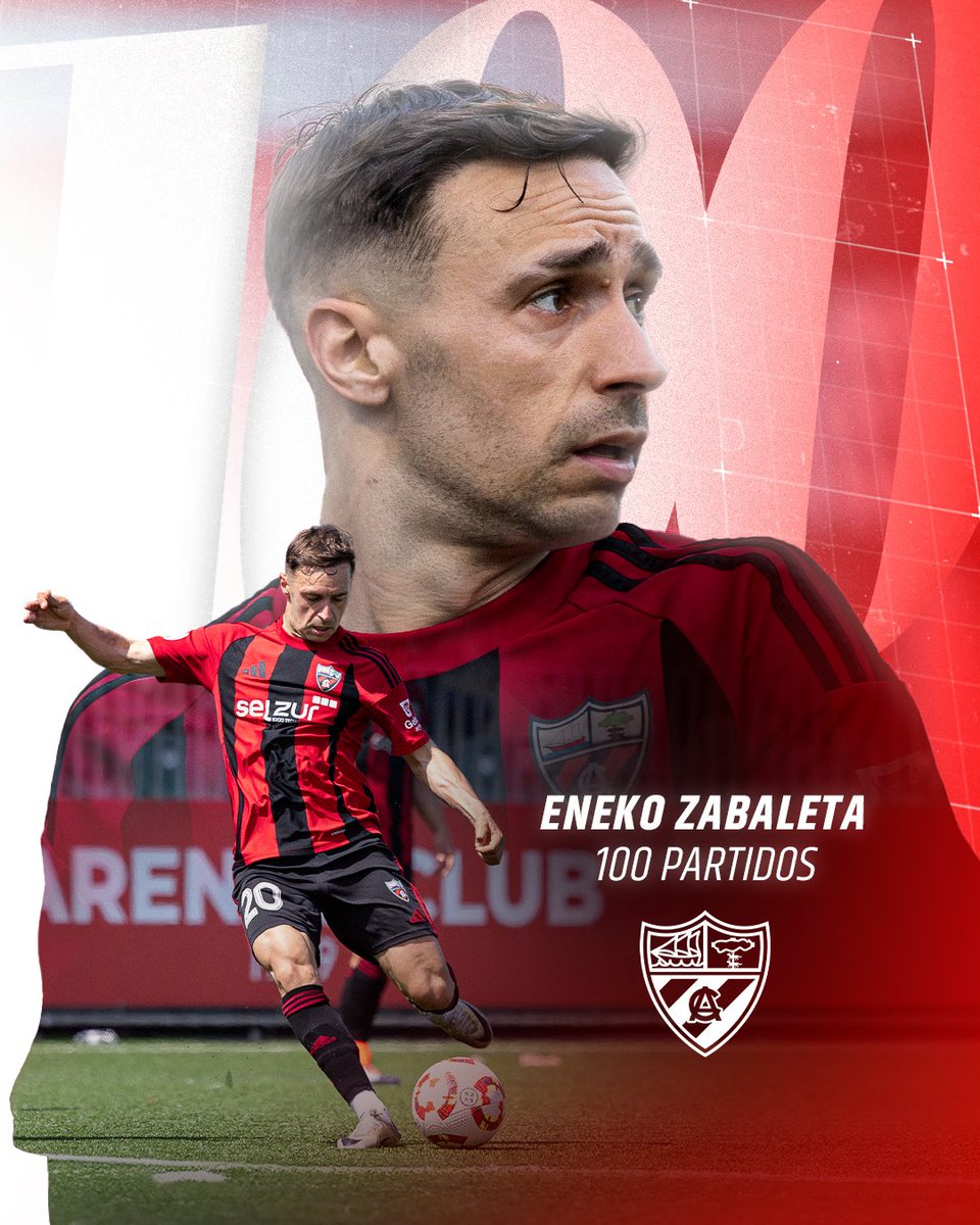 𝐄𝐍𝐄𝐊𝟏𝟎𝟎 𝐙𝐀𝐁𝐀𝐋𝐄𝐓𝐀 🔝

Nuestro querido <a href="/eneko11/">eneko zabaleta</a> ha cerrado la temporada de la mejor manera posible, con un ascenso y cumpliendo los 100 partidos con el <a href="/arenas_club1909/">ARENAS CLUB oficial</a>.

👏 Zorionak Eneko! Izugarria lortutakoa.

#AscensoHistorico #UnNuevoHistorico