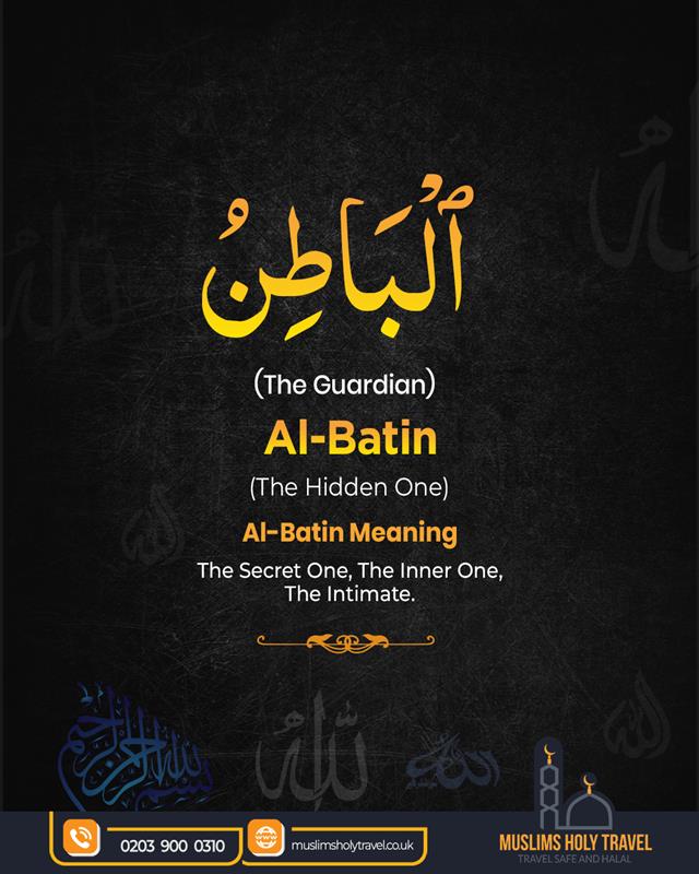 MuslimsTravel's tweet image. ✨ Al-Batin (ٱلْبَاطِنُ) – The Hidden, The Intimate ✨

Even when we don’t see Him, He is closer to us than our own souls.
Reflect on the name Al-Batin — the One who is concealed, yet ever-present in our hearts and lives. 🌙💛

#islamicquotes #islamicreminders #namesofallah