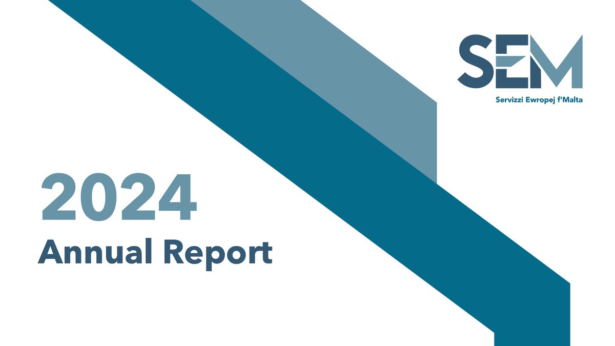 Servizzi Ewropej f'Malta (@servizziewropej) on Twitter photo We have published our 📝 Annual Report and Audited Financial Statements 📊 for 2024.
The annual report shows how SEM served as a one-stop-shop for 🇪🇺 EU-related matters in Malta and Gozo 🇲🇹
Find the Annual Report here shorturl.at/XljDy
<a href="/RodrickZerafa/">Rodrick Zerafa</a> We have published our 📝 Annual Report and Audited Financial Statements 📊 for 2024.
The annual report shows how SEM served as a one-stop-shop for 🇪🇺 EU-related matters in Malta and Gozo 🇲🇹
Find the Annual Report here shorturl.at/XljDy
<a href="/RodrickZerafa/">Rodrick Zerafa</a>