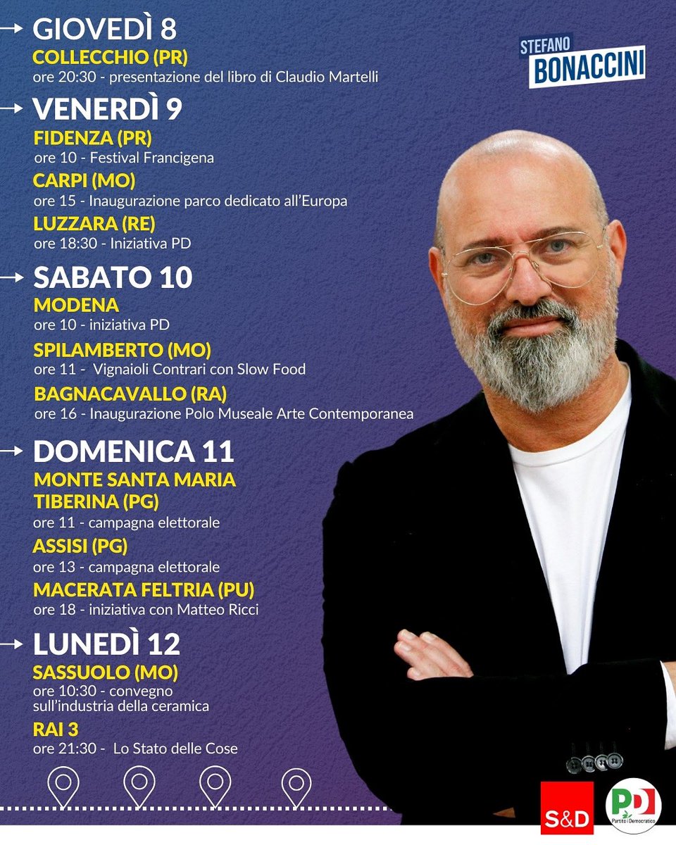 Oggi ultimo giorno di votazioni al Parlamento Europeo a Strasburgo. Da stasera fino a lunedì in giro per l’Italia, sui territori. 

Per chi fa politica stare di più tra le persone, e meno nei  salotti, obbliga a fare i conti con i problemi reali e non quelli presunti 🏃🏻‍♂️