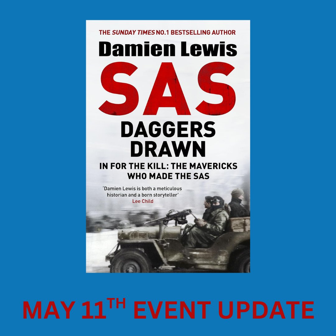 LondonKirk's tweet image. Update: Damien Lewis can’t join us Sun 11 May at St Columba’s #Knightsbridge, but #DavidRobb (Downton Abbey) will read from SAS: Daggers Drawn. Rev Angus MacLeod adds insight. A moving #VEDay80 afternoon ahead! Free – book online. #WWII #SAS #LondonEvents @ScotsInLDN