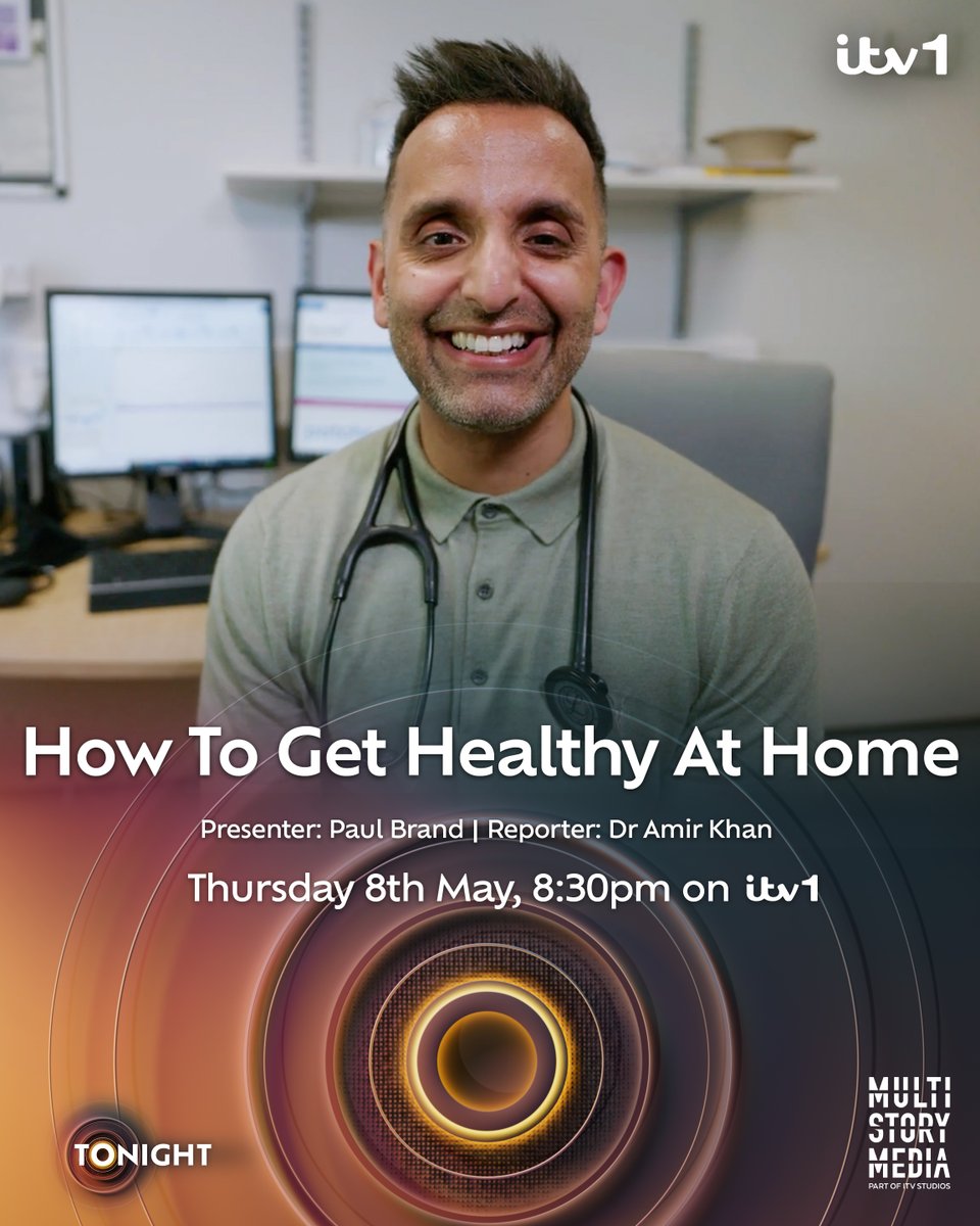 Tomorrow evening on ITV1...💪

It can be a struggle to see our GPs - with preventable illnesses impacting the quality of our lives, Dr Amir Khan investigates what we can do to look after ourselves.

ℹ️How To Get Healthy At Home
📅8th May
⏰8:30pm
🎙️Dr Amir Khan