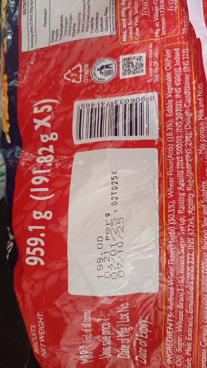 criticamit's tweet photo. Hello @McVitiesIndia I opened this biscuit packed right now and biscuits taste old and soggy. Very bad experience. Don't want to buy them ever again https://t.co/A6o1YKiMAY