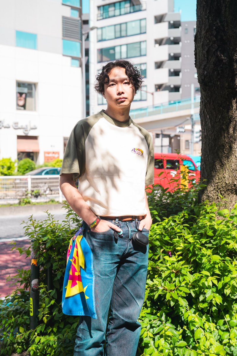 新グッズ着用画像📸】 ・ヤンスキラグランTシャツ（株主限定） りょう