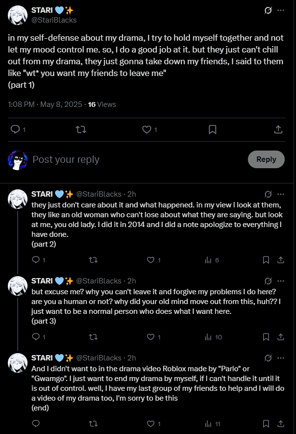 GameXD18's tweet photo. well she cant handle it now, the drama hit her too hard
i guess it time for me https://t.co/oXNvp4KbmP
