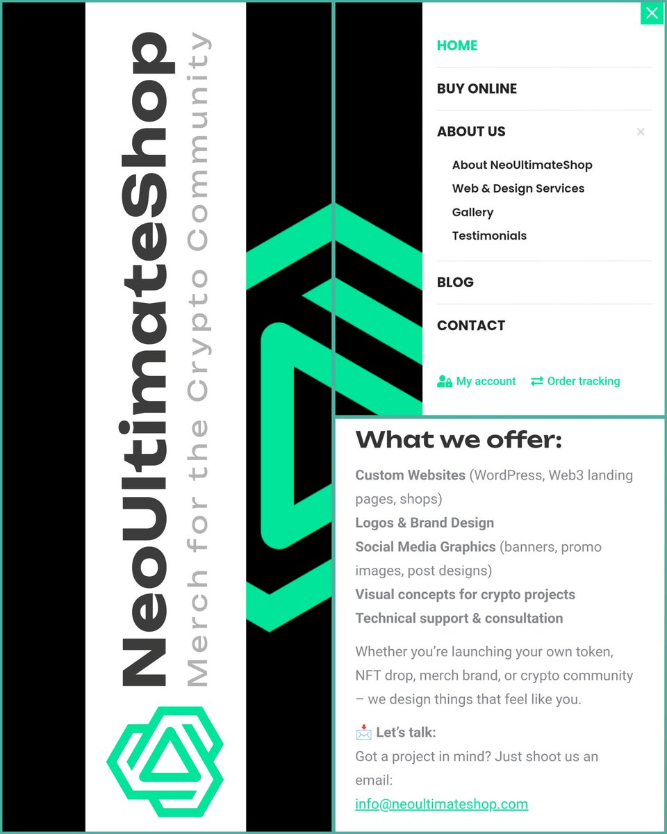 Don’t forget – we offer more than just products! Our services include:

✅ Custom Websites (WordPress, Web3 landing pages, online shops)
✅ Logo &amp; Brand Design
✅ Social Media Graphics (banners, promotional images, post designs)
✅ Visual Concepts for Crypto Projects
✅ Technical