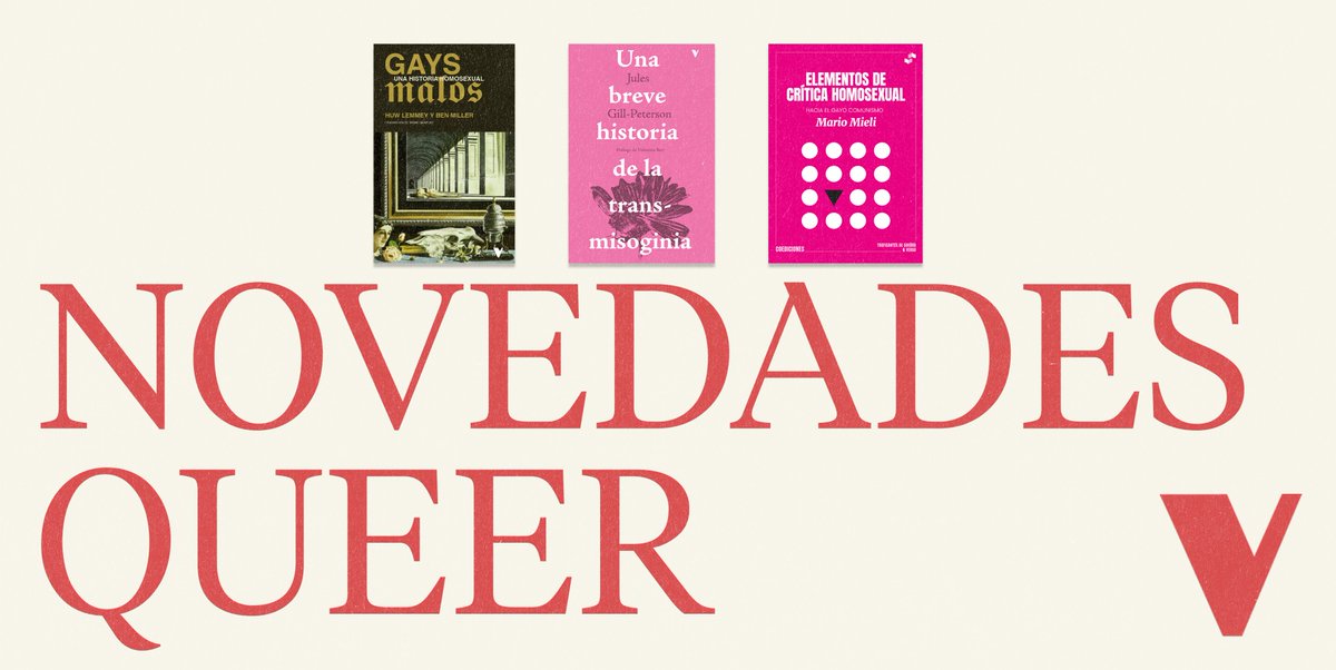 Las 3⃣ novedades para pensar (y sentir) fuera de la norma 📚💥

ℹ️ Desde una historia alternativa de la homosexualidad a través de la maldad hasta el gayo comunismo de Mieli y la historia de la transmisoginia