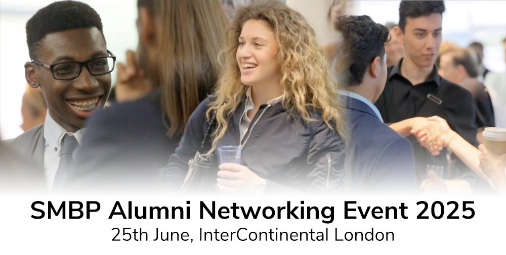 SMBP Alumni! A reminder to register for our inaugural Alumni Networking event:

🗓️ 25th June
⏰ 9-11:00am
📍 InterContinental London

To sign up, visit your SMBP App (SMBP Career Support &gt; Live Opportunities) 📲