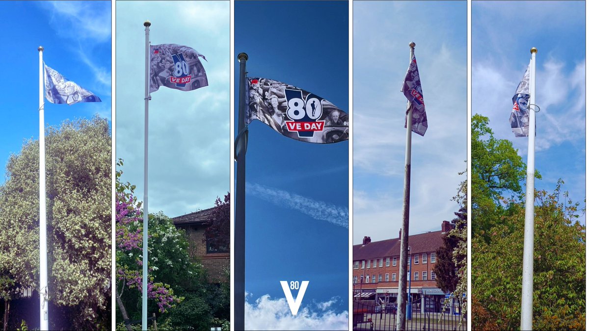 We are proud to mark #VE80 with raised flags at a number of our parks and outside our Civic Offices in remembrance of those heroes who served and sacrificed.  We honour their legacy and reflect on the enduring importance of peace.  #VEDay80