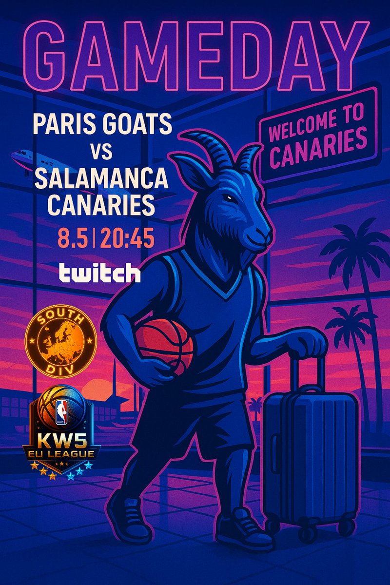 Paris Goats (@parisgoats) on Twitter photo Gamedayyyyy! We playin the salamanca canaries tonight trying to bring our form back and fix our little mistakes to take us to the top
Lets Go Goats
<a href="/KW5League/">KW5 EU League</a> Gamedayyyyy! We playin the salamanca canaries tonight trying to bring our form back and fix our little mistakes to take us to the top
Lets Go Goats
<a href="/KW5League/">KW5 EU League</a>