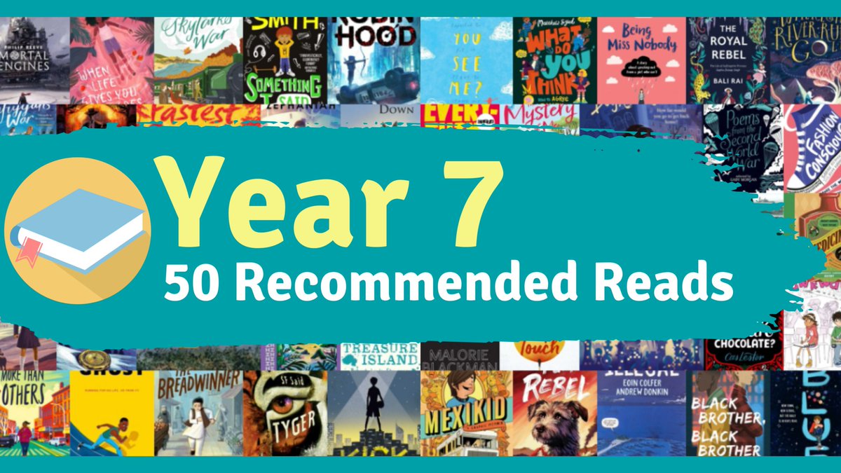 📚 YEAR 7 Booklist: booksfortopics.com/booklists/reco…

This reading list of recommended books is for Year 7 pupils as they grow through the first year of secondary school. 

There is also a downloadable checklist and printable poster, plus purchasing options for schools!