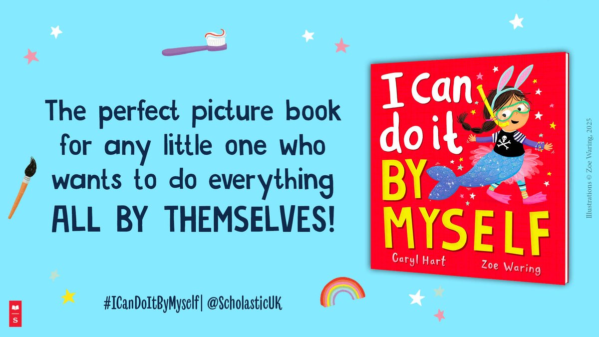 A brilliantly funny celebration of learning how to do things by yourself for the first time, whether it's getting dressed, or learning to write, or sitting still.

....and no, we don't need any help, thank you very much! 🎨🪥🥽