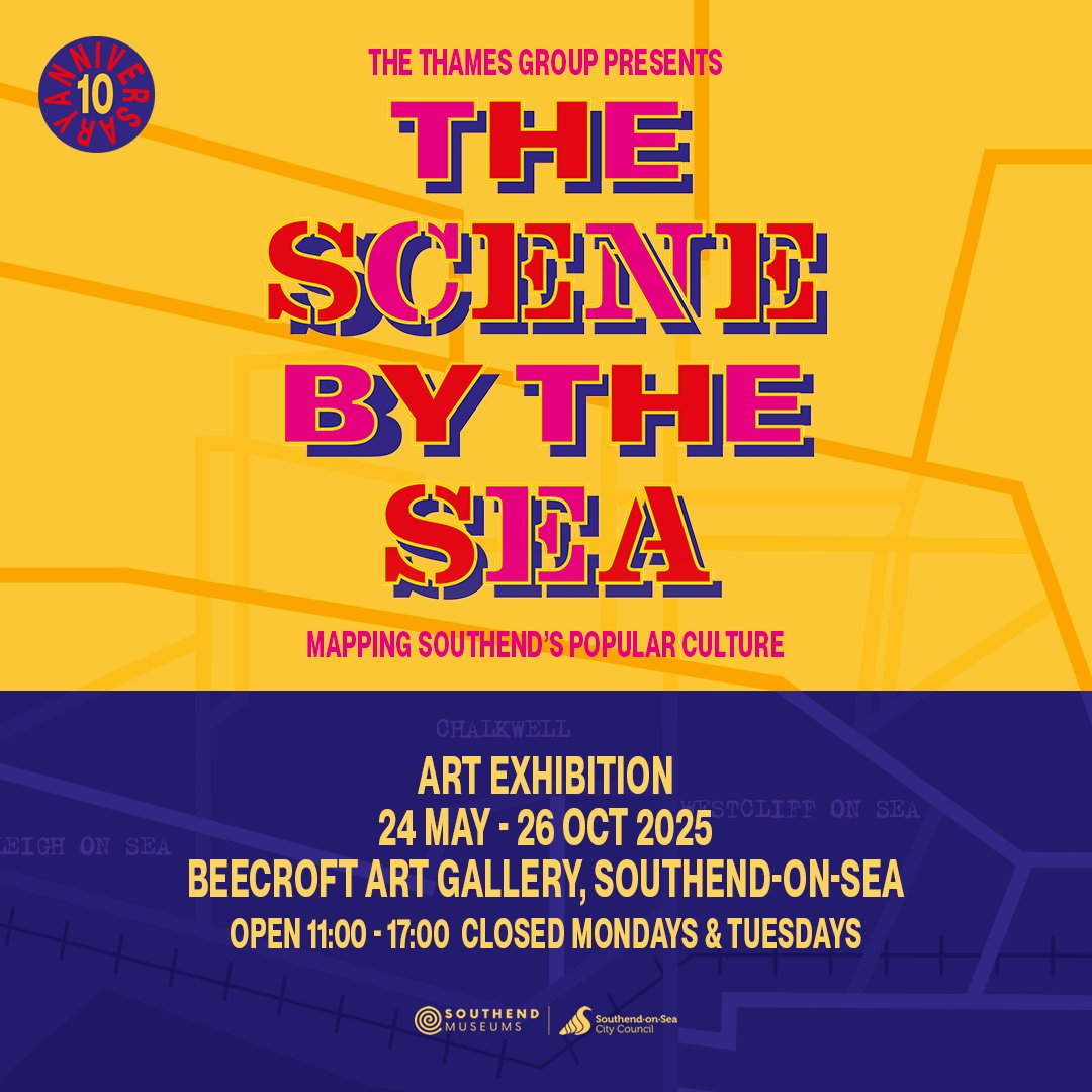Beecroft Art Gallery (@beecroftgallery) on Twitter photo Opening Saturday 24th May: The Thames Group of Artists presents The Scene By The Sea — a vibrant tribute to Southend’s pop cultural past, reimagined through contemporary art. <a href="/SouthendMuseums/">Southend Museums</a> <a href="/VisitSouthend/">Visit Southend</a> <a href="/VisitEssex/">Visit Essex</a> Opening Saturday 24th May: The Thames Group of Artists presents The Scene By The Sea — a vibrant tribute to Southend’s pop cultural past, reimagined through contemporary art. <a href="/SouthendMuseums/">Southend Museums</a> <a href="/VisitSouthend/">Visit Southend</a> <a href="/VisitEssex/">Visit Essex</a>