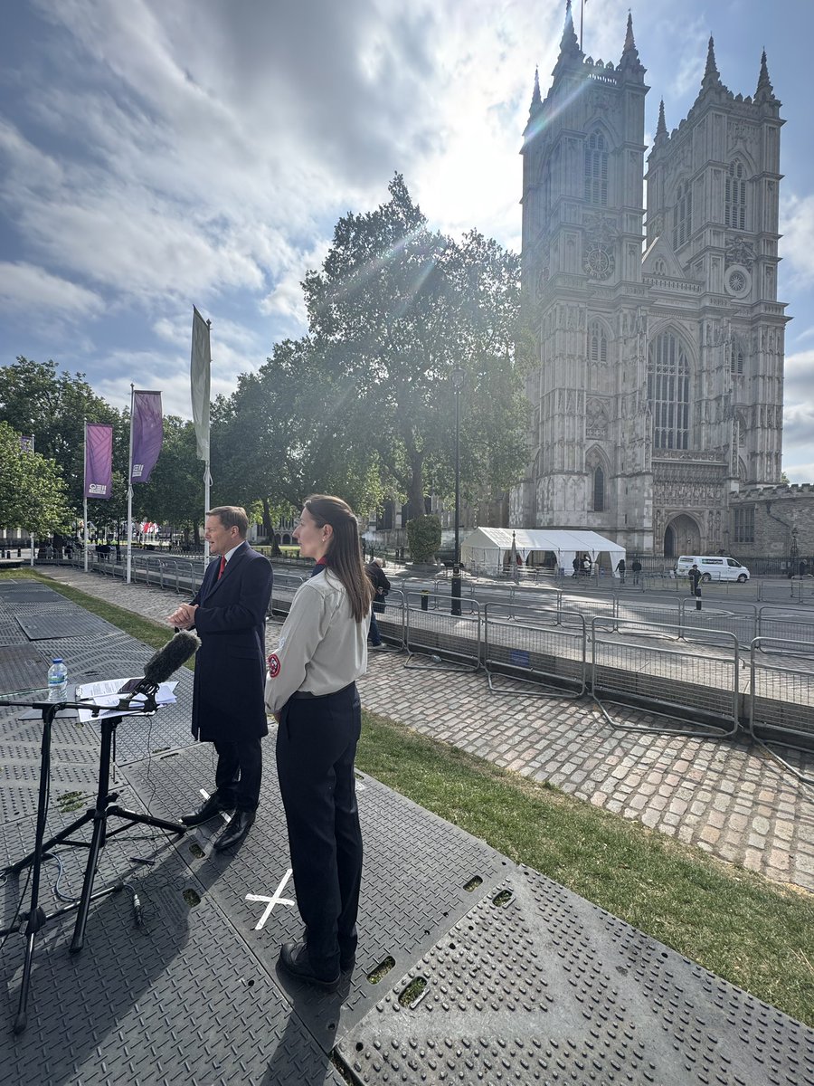 Abbie who is reading in Westminster Abby today is coming up live on @BBCnews shortly