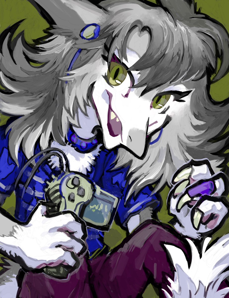 Now I'm open for orders commission of this art style.
price:$95 quantity:5 
Send DM with your refs! all species include non-furry are very welcome.