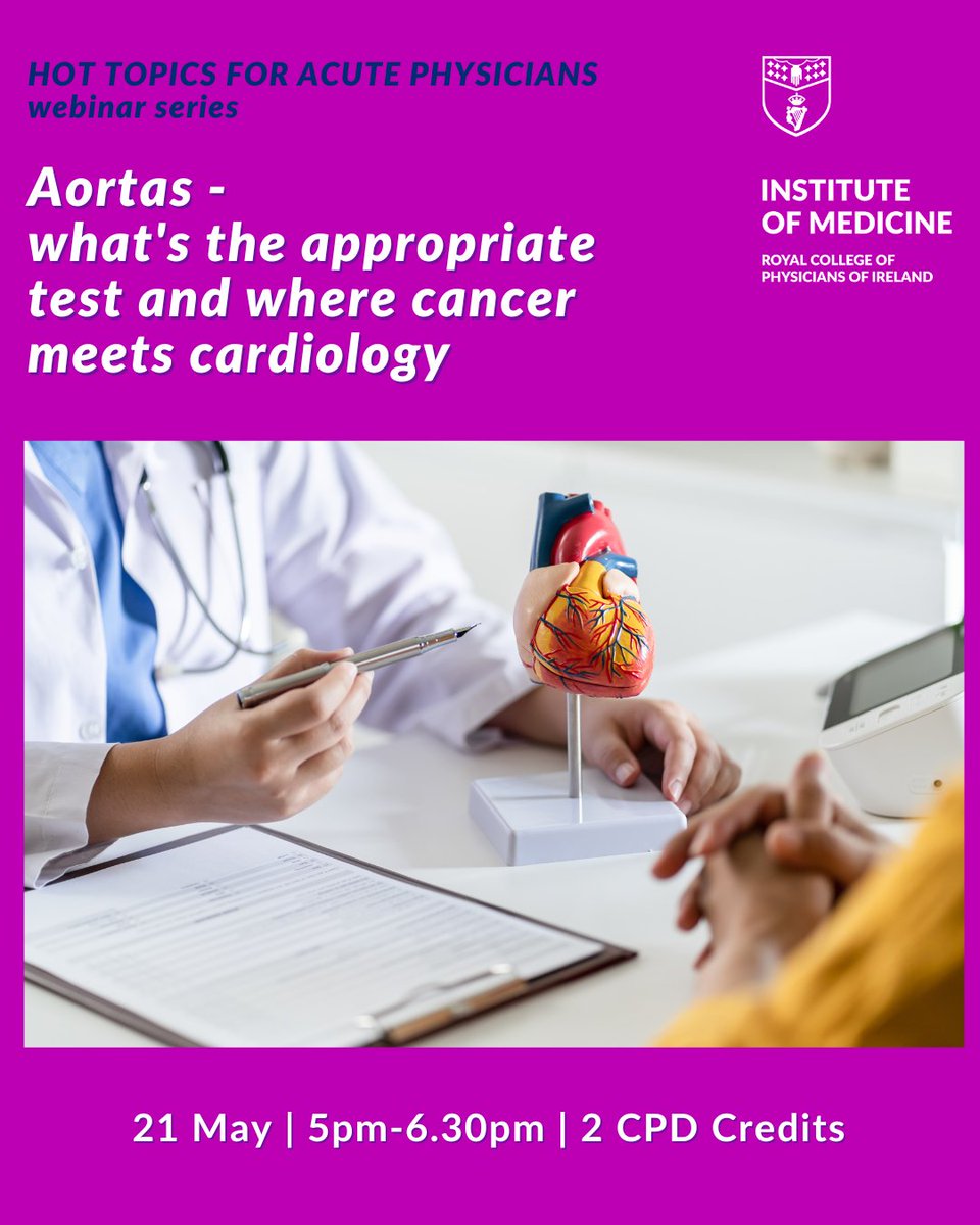 The next RCPI Institute of Medicine Hot Topics for Acute Physicians webinar focuses on what's new and relevant in cardiology. 

🔗Secure your spot: web-eur.cvent.com/event/607bd777…