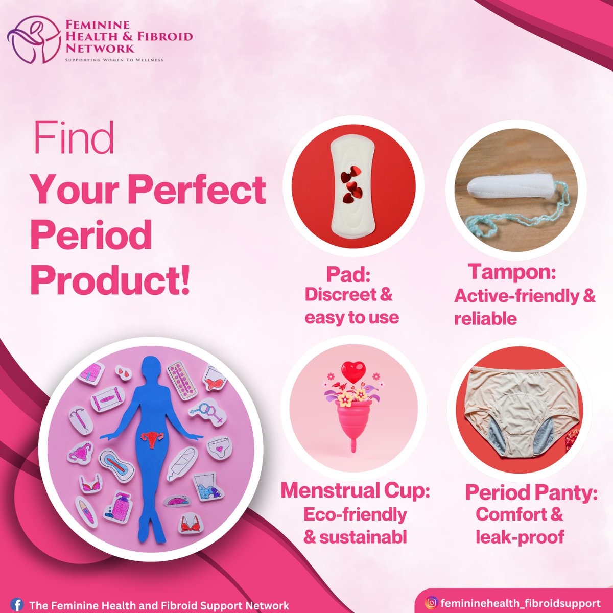 FhfSupport's tweet photo. Empower your period journey with the choice that suits YOU best. πͺβ¨
#MenstrualHealth #PeriodProducts #MenstrualEquity #PeriodCare #SustainablePeriods #FeminineWellness #PeriodAwareness
#EndPeriodPoverty #PeriodSupport #MenstrualHygiene #MyPeriodMyChoice #FHFNetwork https://t.co/8X4W0zdqn7