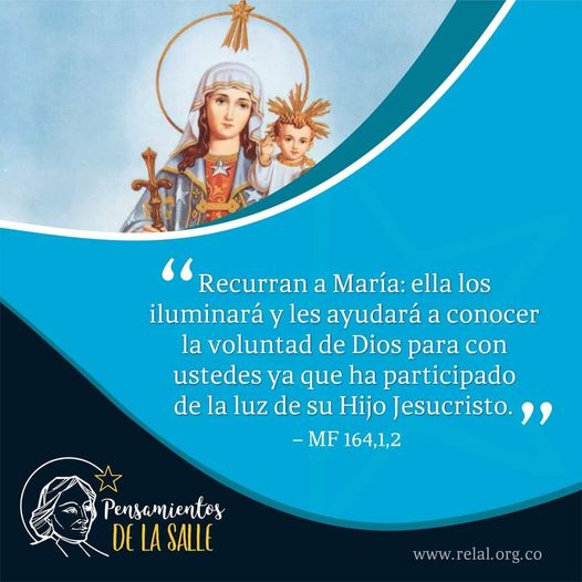 Frase mariana de san Juan Bautista De La Salle