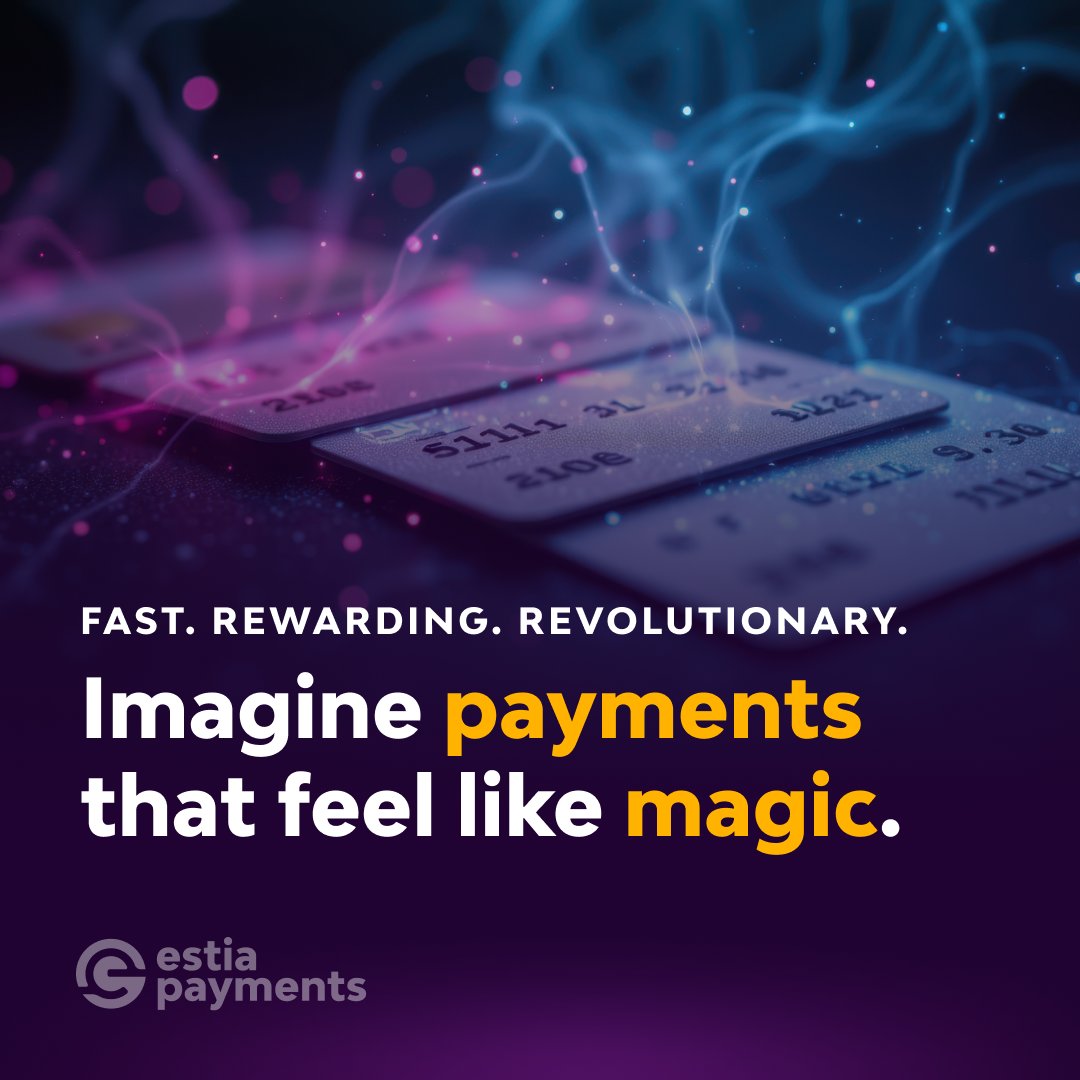 Imagine a payment system so simple and secure, it feels  like magic in your hands! ✨ 

Fast. Rewarding. Revolutionary.

The future of payments starts here… 🚀

#ComingSoon #CryptoForAll #EstiaPayments