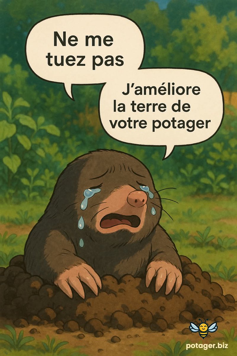 Les taupes sont nos amis 😁❤️