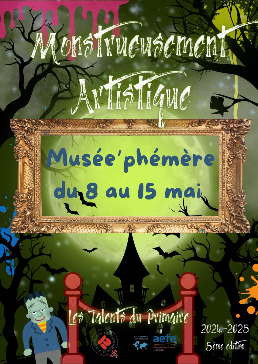 Le Musée’phémère 2025, organisé par le Lycée Français Pierre Loti, a rassemblé 726 élèves de 42 classes francophones d’Istanbul autour du thème "Monstrueusement artistique". Une explosion de créativité et d’imaginaire à découvrir à l'<a href="/ifturquie/">Institut français de Turquie</a> !
<a href="/aefeinfo/">AEFE</a>