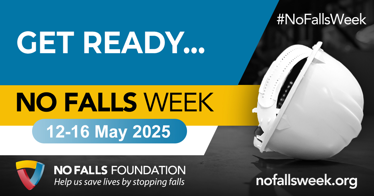 📣Get ready for No Falls Week 2025 - it's nearly time! Help us shine a spotlight on height safety - it's not too late: ecs.page.link/oBFoT 
We can't wait to see how you get involved next week! #NoFallsWeek