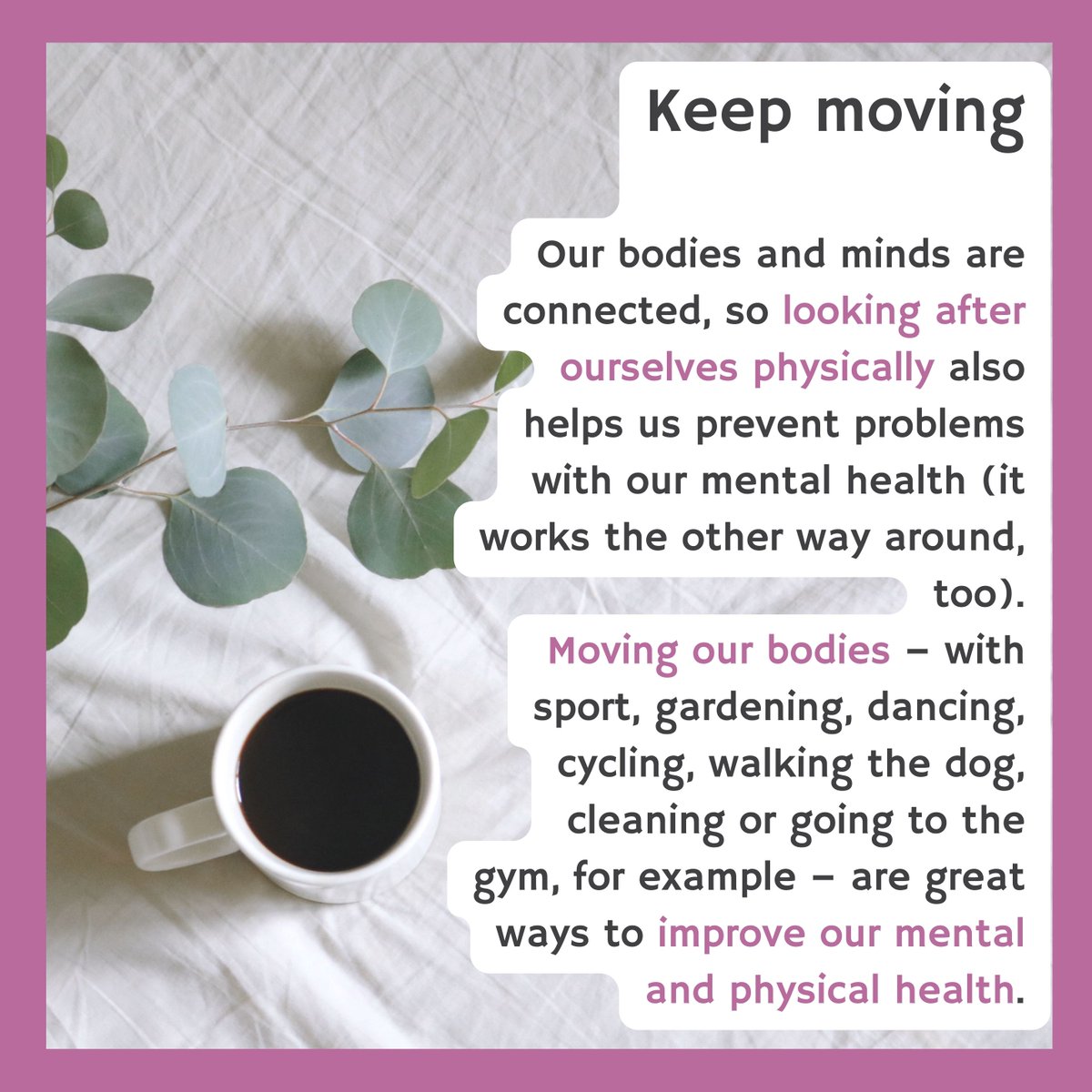 Jonathan's Voice (@jonathans_voice) on Twitter photo It’s nearly #MentalHealthAwareness Week 🧠
Explore helpful tips and guidance from <a href="/mentalhealth/">Mental Health Foundation</a> to support your wellbeing.
Tip 3 is below — and more are on the way!
👇
mentalhealth.org.uk/explore-mental… It’s nearly #MentalHealthAwareness Week 🧠
Explore helpful tips and guidance from <a href="/mentalhealth/">Mental Health Foundation</a> to support your wellbeing.
Tip 3 is below — and more are on the way!
👇
mentalhealth.org.uk/explore-mental…