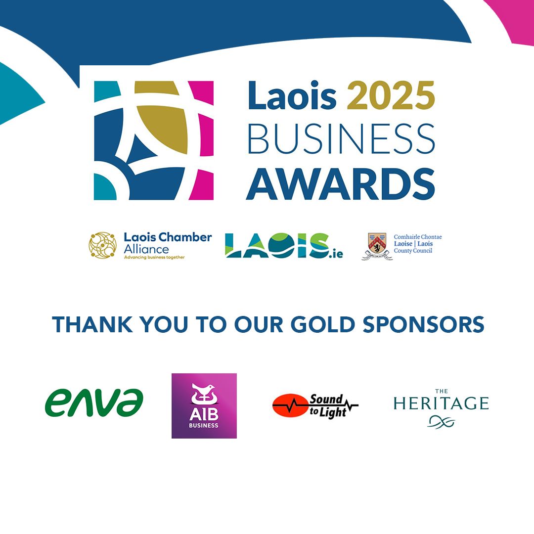 Good luck to everyone attending the Laois 2025 Business Awards tomorrow! 

We're thrilled to be a Gold Sponsor of this incredible event celebrating local talent and innovation. 

#LaoisAwards2025 #Enva #SupportLocal