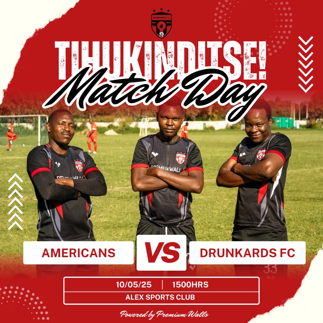 Drunkards_FC's tweet image. This Saturday, we face Americans. But don’t worry, we won’t need visas to beat them.
1st Half - we run 🏃♀️
2nd Half - WE GET DRUNK!!!!
Americans Vs Drunkards
Alex Sports Club
Saturday 10 May 2025
1500Hrs
#FinallyTihukinditse🍺🍺
Powered by @_PremiumWalls @ZimTainment