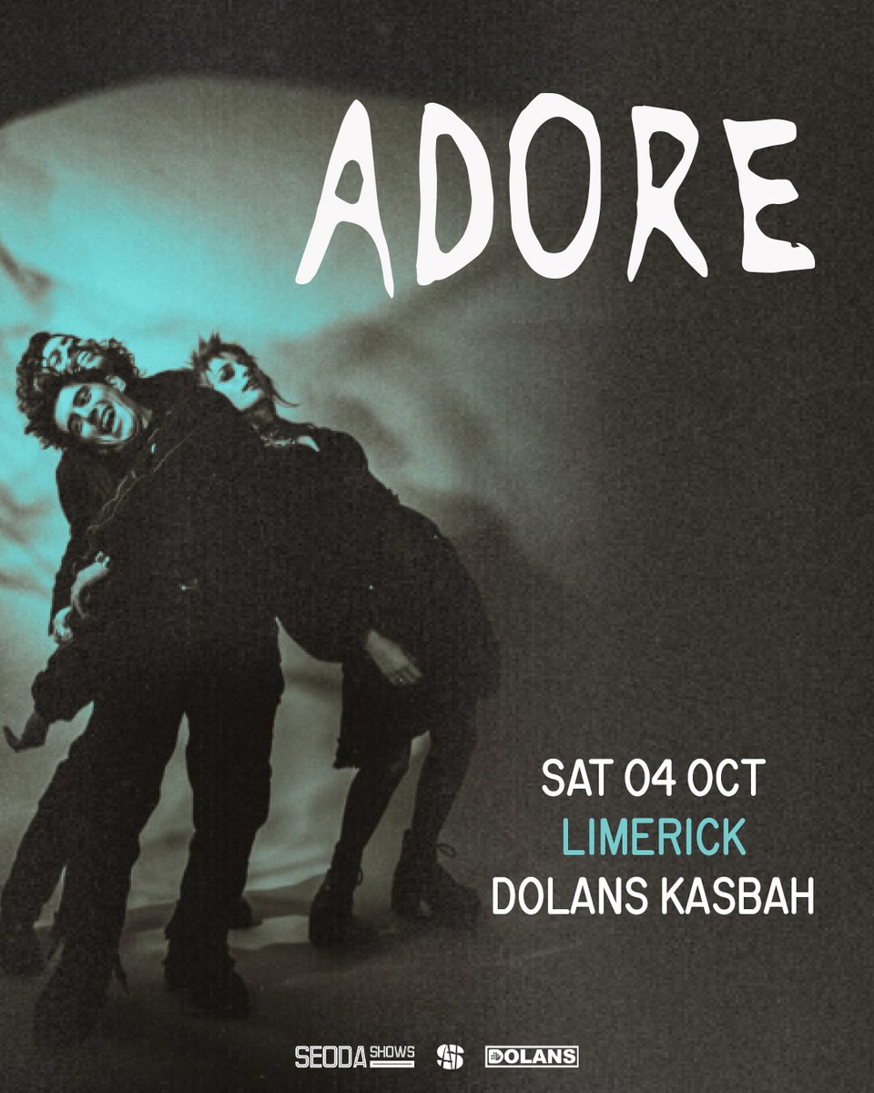 SEODA SHOWS (@seodashows) on Twitter photo *** NEW SHOW ANNOUNCEMENT! ***
<a href="/seodashows/">SEODA SHOWS</a> proudly present
<a href="/Adore_Galway/">Adore</a>
Dolans KASBAH
Saturday October 4th 2025
Tickets €12 + bf On Sale TOMORROW at 10AM
from <a href="/mydolans/">Dolans Limerick</a> & <a href="/TicketmasterIre/">Ticketmaster Ireland</a>
w/our pals <a href="/singularartists/">Singular Artists</a>
💚💚💚 *** NEW SHOW ANNOUNCEMENT! ***
<a href="/seodashows/">SEODA SHOWS</a> proudly present
<a href="/Adore_Galway/">Adore</a>
Dolans KASBAH
Saturday October 4th 2025
Tickets €12 + bf On Sale TOMORROW at 10AM
from <a href="/mydolans/">Dolans Limerick</a> & <a href="/TicketmasterIre/">Ticketmaster Ireland</a>
w/our pals <a href="/singularartists/">Singular Artists</a>
💚💚💚