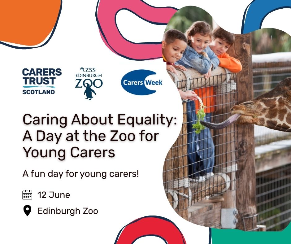 🐾 We’re thrilled to be teaming up with @RZSS for a special Young Carers Day at the Zoo on 12 June! A huge thank you to @RZSS for helping us spotlight young carers this #CarersWeek.