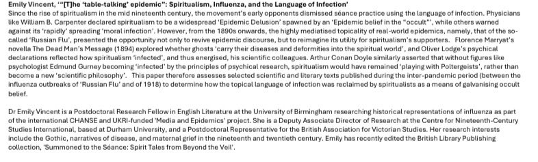 MEDEP_CHANSE's tweet image. The Media and Epidemics UK team @Emily__Vincent and @melissaldickson are presenting their research on nineteenth- and twentieth-century influenza epidemics today and tomorrow at the @TheBSLS online conference #BSLS2025