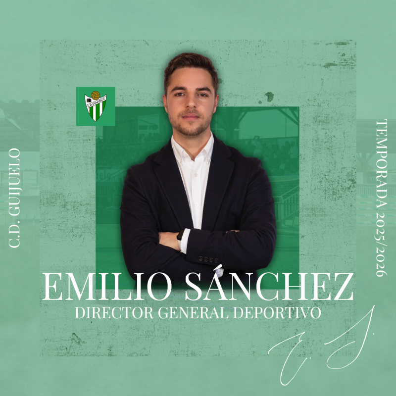 clubdepguijuelo's tweet photo. 🆕 𝗥𝗘𝗡𝗢𝗩𝗔𝗖𝗜𝗢𝗡 | @Emilio_Sanchez8 renueva como Director General Deportivo del Club Deportivo Guijuelo.

✏️ El club quiere poner en valor su trabajo al frente de la dirección general y reafirma su total confianza en su figura para liderar una nueva etapa ilusionante.