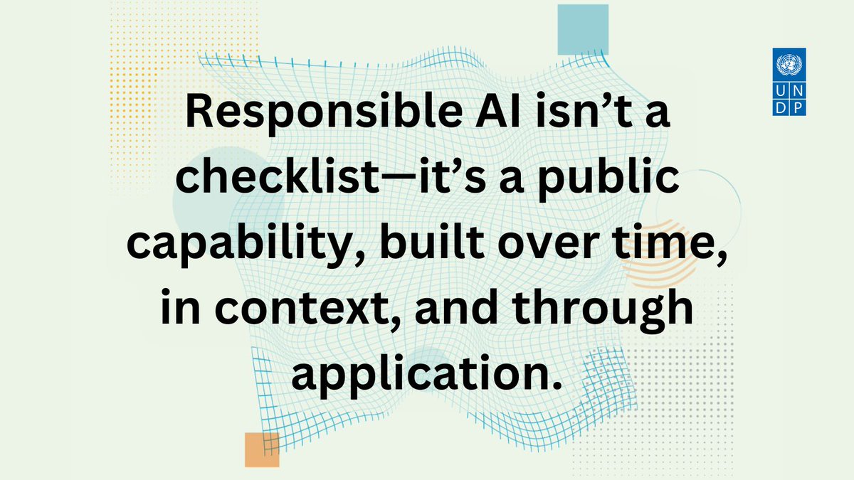 A simple but timely question: How can public institutions govern and shape AI—not just deploy it? In this  piece, we take you through 4 principles for #responsible #AI and to illustrate, a scenario of how this could impact a community in Sri Lanka by 2040.
medium.com/@undp.innovati…