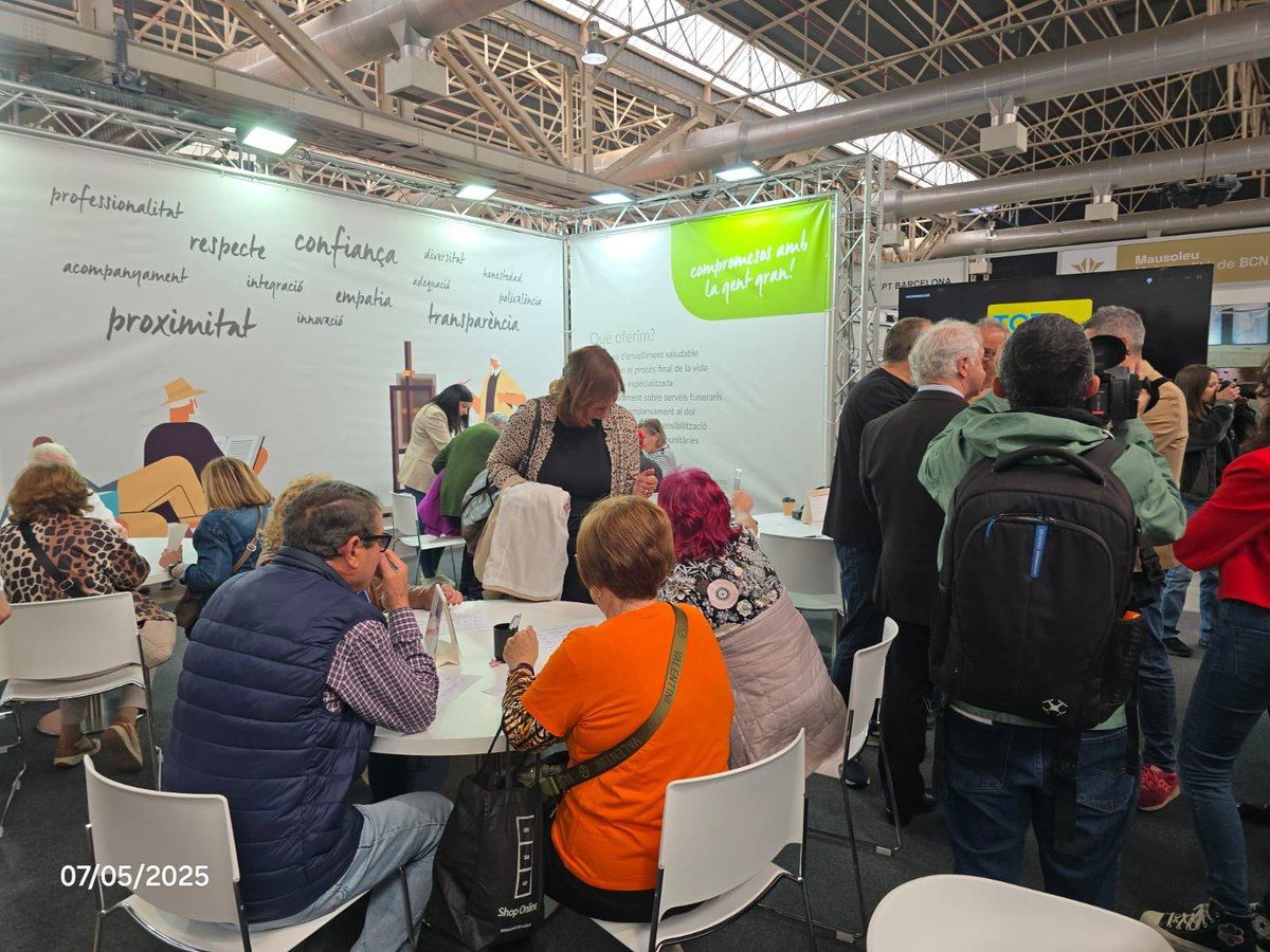Intress (@intressorg) on Twitter photo Intress hem estat presents a FiraGran 2025 a La Farga de l’Hospitalet!
👵 El Saló de la Gent Gran de Catalunya celebra ara la seva 26ena edició, en concret es fa del 7 al 9 de maig.
🧘♀️  S'hi fan 300 activitats i hi ha 80 expositors. Intress hem estat presents a FiraGran 2025 a La Farga de l’Hospitalet!
👵 El Saló de la Gent Gran de Catalunya celebra ara la seva 26ena edició, en concret es fa del 7 al 9 de maig.
🧘♀️  S'hi fan 300 activitats i hi ha 80 expositors.