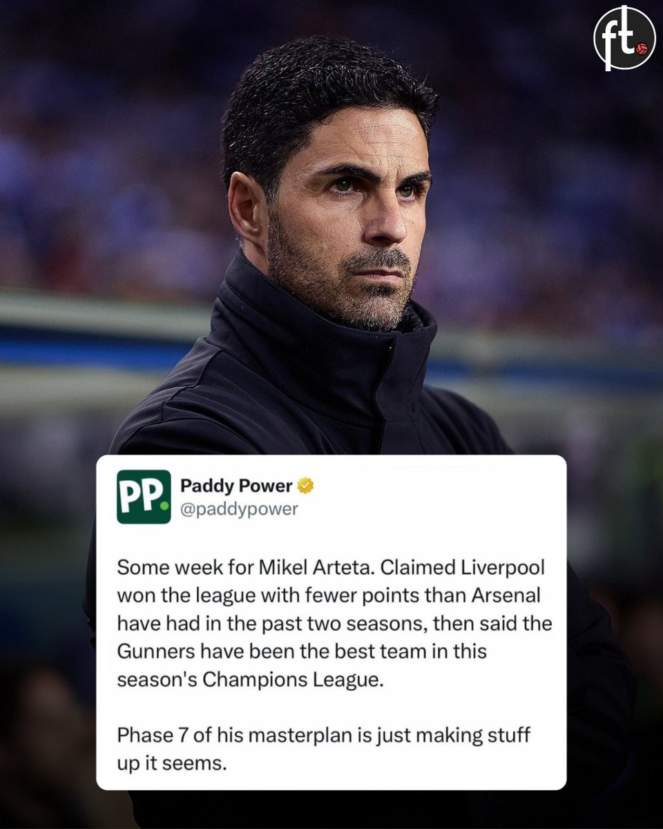 😂 'Some week for Mikel Arteta.'