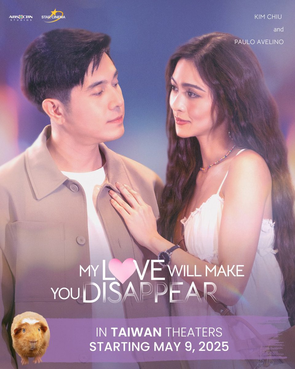StarCinema's tweet image. LOVE WILL APPEAR IN TAIWAN! 💓

#MyLoveWillMakeYouDisappear Coming to Taiwan Theaters starting tomorrow May 9! 🫶🏻

🎟️ Book your tickets now!
