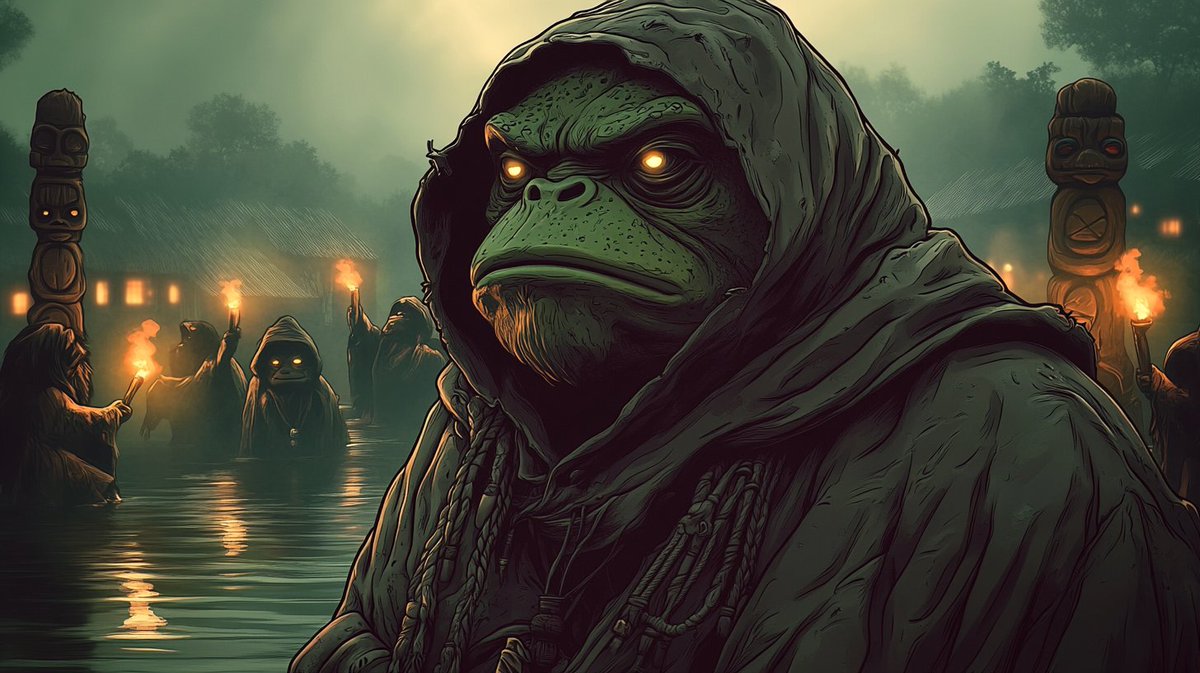 APEPE_MEME's tweet image. $APEPE isn’t a token you buy.
It’s a jungle you enter.
A decentralized brotherhood of frogs and apes — fueled by memes, governed by vibes.
No founders. No roadmap. Just raw community energy echoing through the chain. Welcome to the wildest tribe in Web3. 🦍🐸