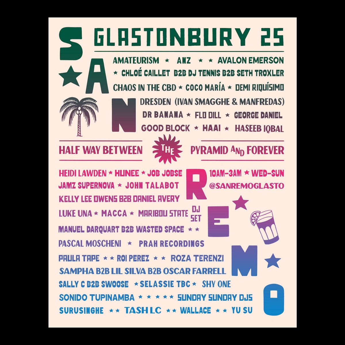 dh2 // San Remo, Glastonbury