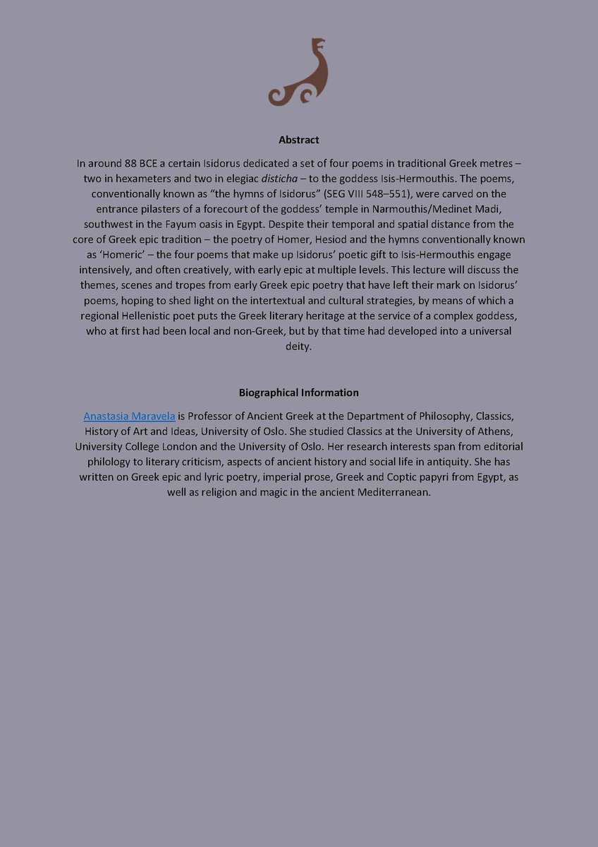 Norwegian Institute at Athens tweet media